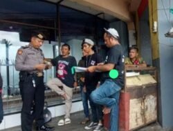 Cipta Kondisi, Sat Samapta Polres Ciamis Giat Pemantauan dengan Sasaran Premanisme di SP 4 Pasar Ciamis