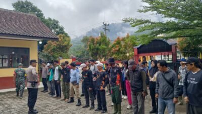 Polsek Pamarican Polres Ciamis Gelar Apel Gabungan Pencarian Orang Hilang