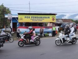 Polsek Cihaurbeuti Monitoring Pos Pam Area Arus Mudik Cihaurbeuti