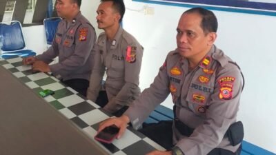 Ketupat Lodaya 2024, Polsek Cijeungjing Jaga PosPam Cijeungjing