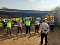 Kapolsek Cihaurbeuti Pimpin Apel Personel di Pos Pam Cihaurbeuti Ops Ketupat Lodaya 2024