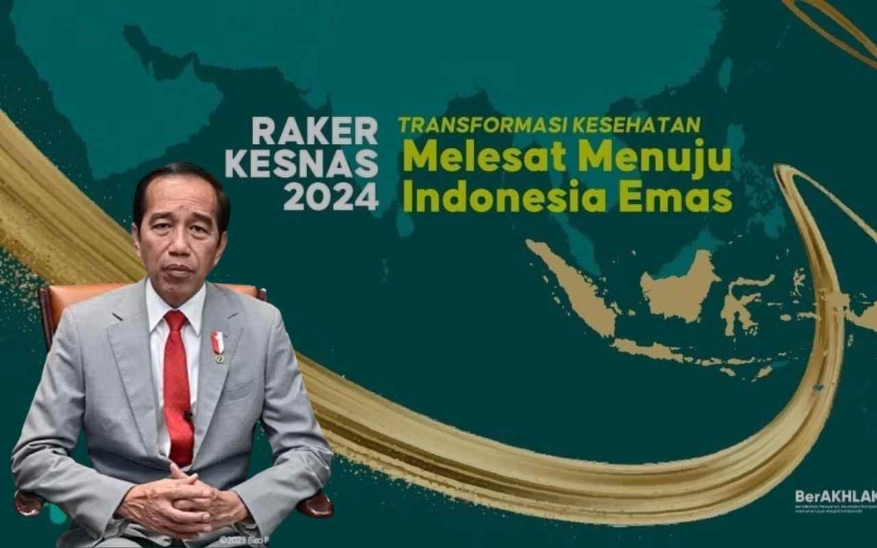 Rakerkesnas 2024 Resmi Dibuka, Jokowi Fokus Indonesia Maju