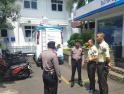 Cipta Kondisi, Sat Samapta Polres Ciamis Giat Patroli Dialogis di Bank BJB Cabang Ciamis