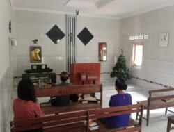 Polsek Lakbok Kebaktian di Gereja Pantekosta Desa Sidaharja