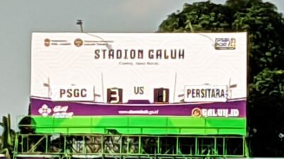 PSGC Ciamis menang telak 3-1 atas Persitara Jakarta Utara di laga perdana babak 80 besar Liga 3. Foto: Febri