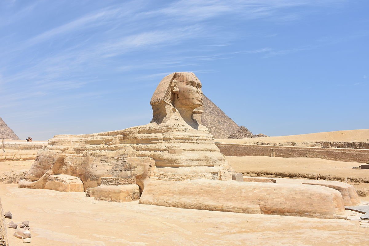 Sphinx Besar Giza, Mesir: (img/wikimedia commons)