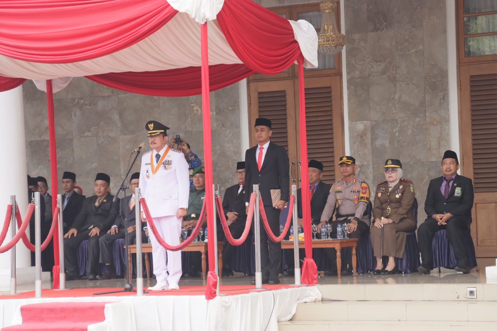 Kapolres Ciamis turut Hadir dalam upacara Peringatan Hardiknas