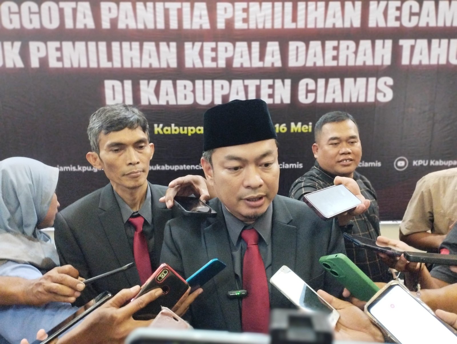 Ketua KPU Kabupaten Ciamis, Oong Ramdani. Foto: Febri/berandaperistiwa