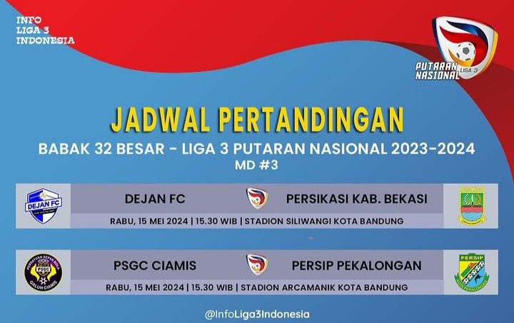 Dua laga akhir grup 3 Liga 3 Nasional 2024 bakal seru. Foto: Instagram/infoliga3indonesia