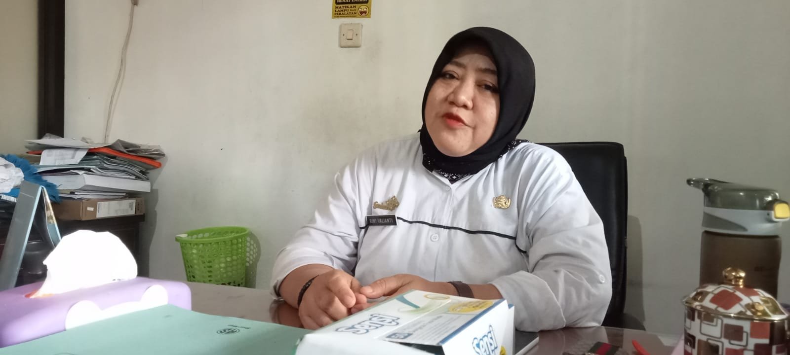 Kepala Bidang Pencemaran dan Kerusakan Lingkungan DPRKPLH Ciamis, Rini Valianti. Foto: ist