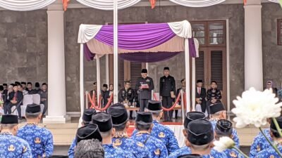 Upacara peringatan hari jadi Ciamis ke-382. Foto: Febri/berandaperistiwa