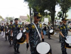 Marching Band Gita Satya Bahari dan Liong AKMI Suaka Bahari Cirebon Meriahkan Galuh Ethnic Carnival 2024