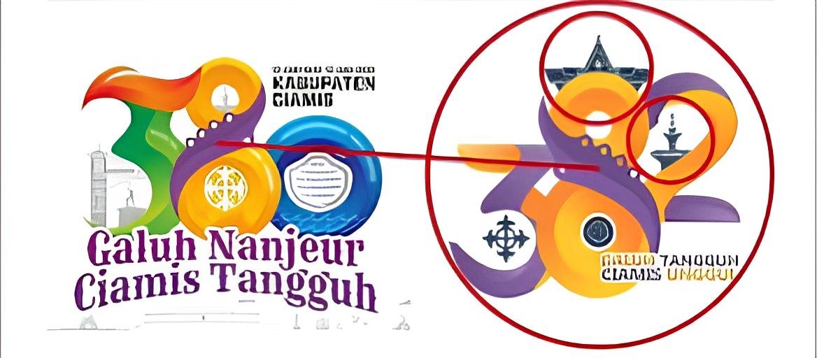 Logo Hari Jadi Ciamis ke-382 diduga menjiplak hasil karya orang lain. Image Credit: CiamisZone