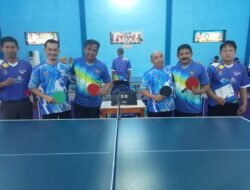 Cabor Tenis Meja, Ganda Putra Esselon Sumbangkan Medali Perunggu di Ajang Porsenitas XI Cilacap