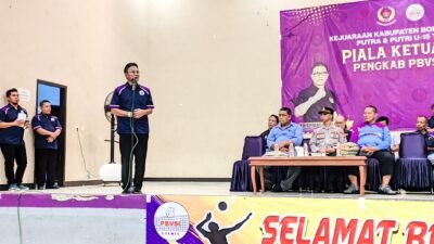 Ketua Umum Pengkab PBVSI Ciamis, Herdiat Sunarya. Foto: Febri/berandaperistiwa