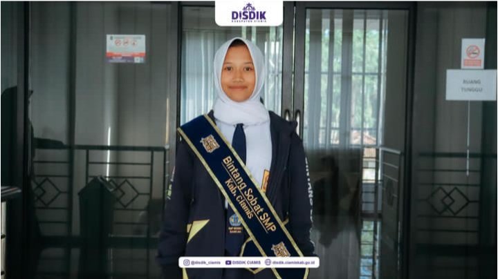 Najwa Dyah As Shidhqu, Bintang Sobat SMP 2024 Kabupaten Ciamis. Foto: Instagram disdik_ciamis