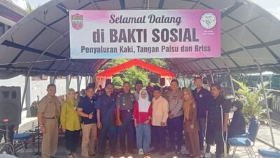 PPDI Ciamis menyalurkan bantuan kaki dan tangan palsu serta briss kepada 65 disabilitas. Foto/dok. berandaperistiwa