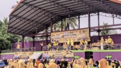 Senam Golkar meriahkan Hari Ulang Tahun (HUT) ke-60 Partai Golkar. (Foto: Istimewa)