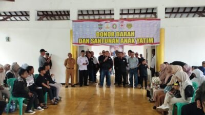 Komunitas Doervoer Ciamis kembali menggelar donor darah dan bakti sosial. Kali ini mereka menggandeng PGRI dan Korpri. (Foto: Istimewa)