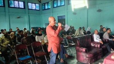 Sosialisasi distribusi dan pengolahan gula rafinasi di Gedung Mandala Krida Korwil Lakbok pada Rabu (28/5/2025). (Foto: Ist)