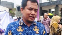 Kepala Dinas Pendidikan Ciamis, Erwan Darmawan saat diwawancara terkait ATS di Kabupaten Ciamis, Kamis (19/6/2025) di acara Expo Pendidikan 2025. (Foto: Nanang Irawan/Lintaspriangan.com)