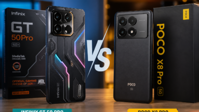 Perbandingan Infinix GT 50 Pro dan POCO X8 Pro smartphone gaming 2026