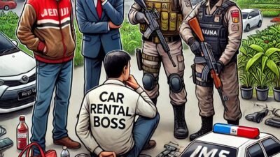 Kasus bos rental di Tol Tangerang - Merak