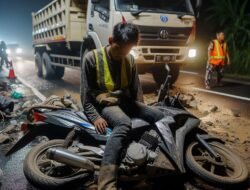 Truk Parkir Sembarangan Renggut Nyawa Warga di Jalan Raya Cikande-Rangkasbitung