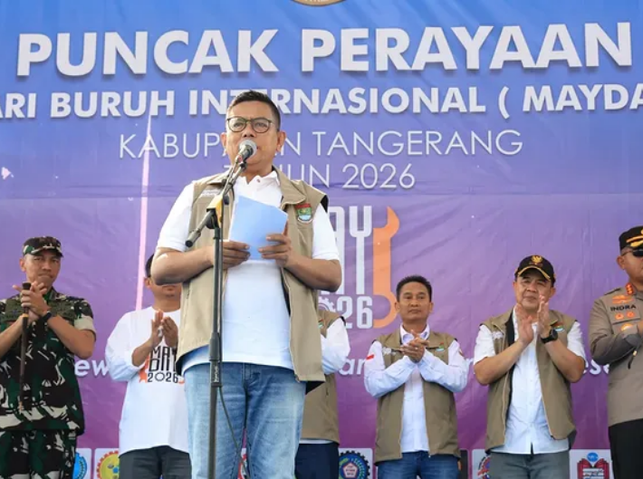 May Day 2026 Banten: Andra Soni Dorong Hubungan Industrial Harmonis dan Investasi Naik