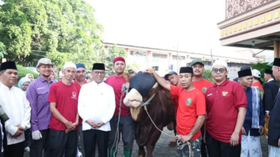 Presiden Prabowo Serahkan Sapi Kurban 1,2 Ton di Tangerang, Andra Soni Tekankan Distribusi untuk Warga Duafa