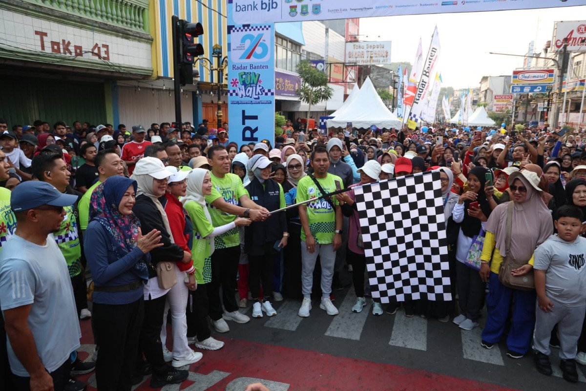 Radar Banten Fun Walk 2026 Meriah, Pemprov Banten Tekankan Pentingnya Kolaborasi Pembangunan