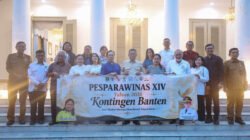 Gubernur Andra Soni Lepas Kontingen Banten ke Pesparawinas XIV 2026 di Papua Barat