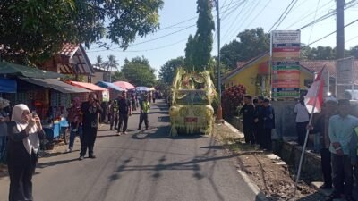 Karnaval Sedekah Bumi dalam rangka HUT ke-48 Desa Waringinsari Kota Banjar, Kamis (2/7/2026). Foto: Istimewa